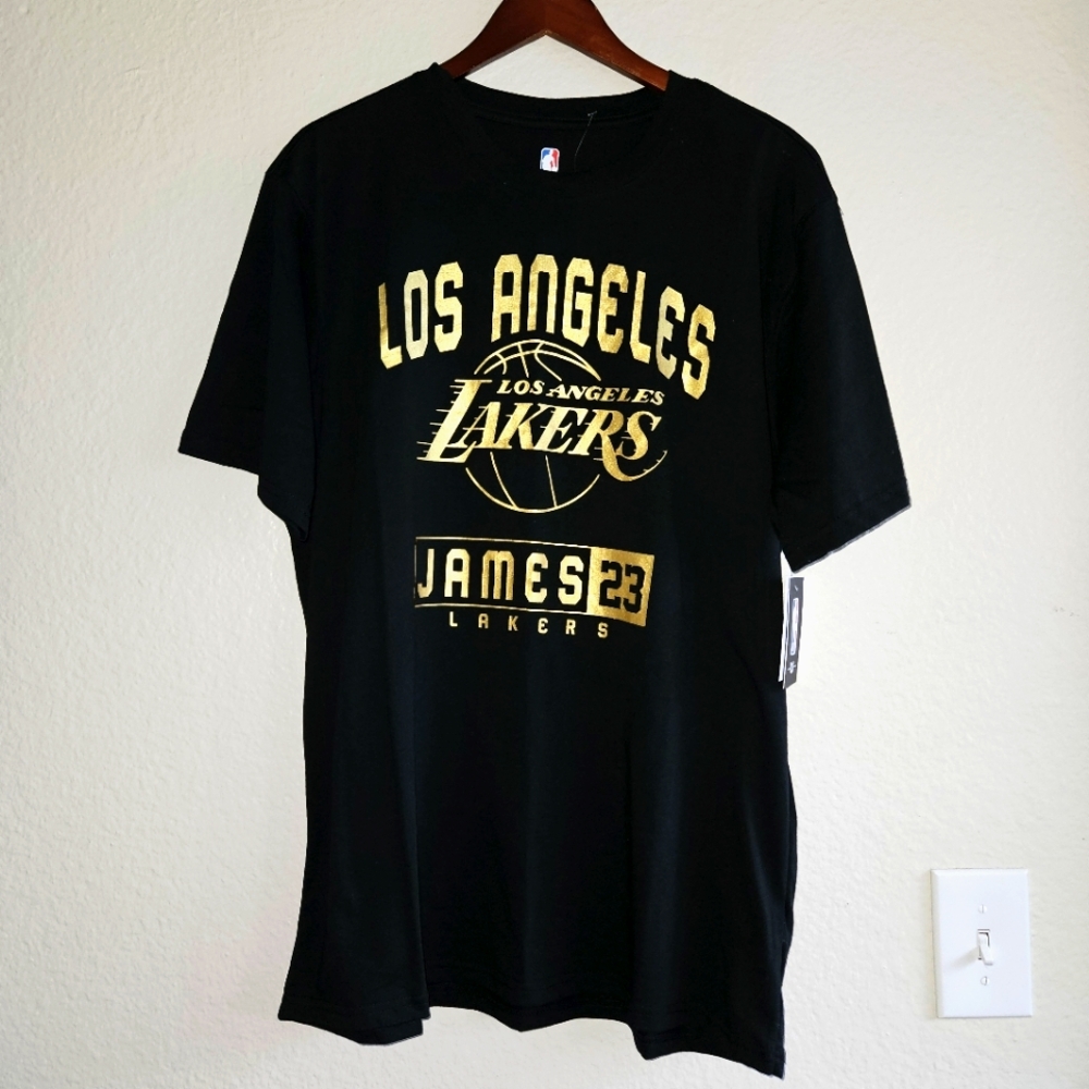 NEW NBA Lakers Black T-Shirt